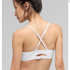 ALO Yoga White Airlift Sports Bra